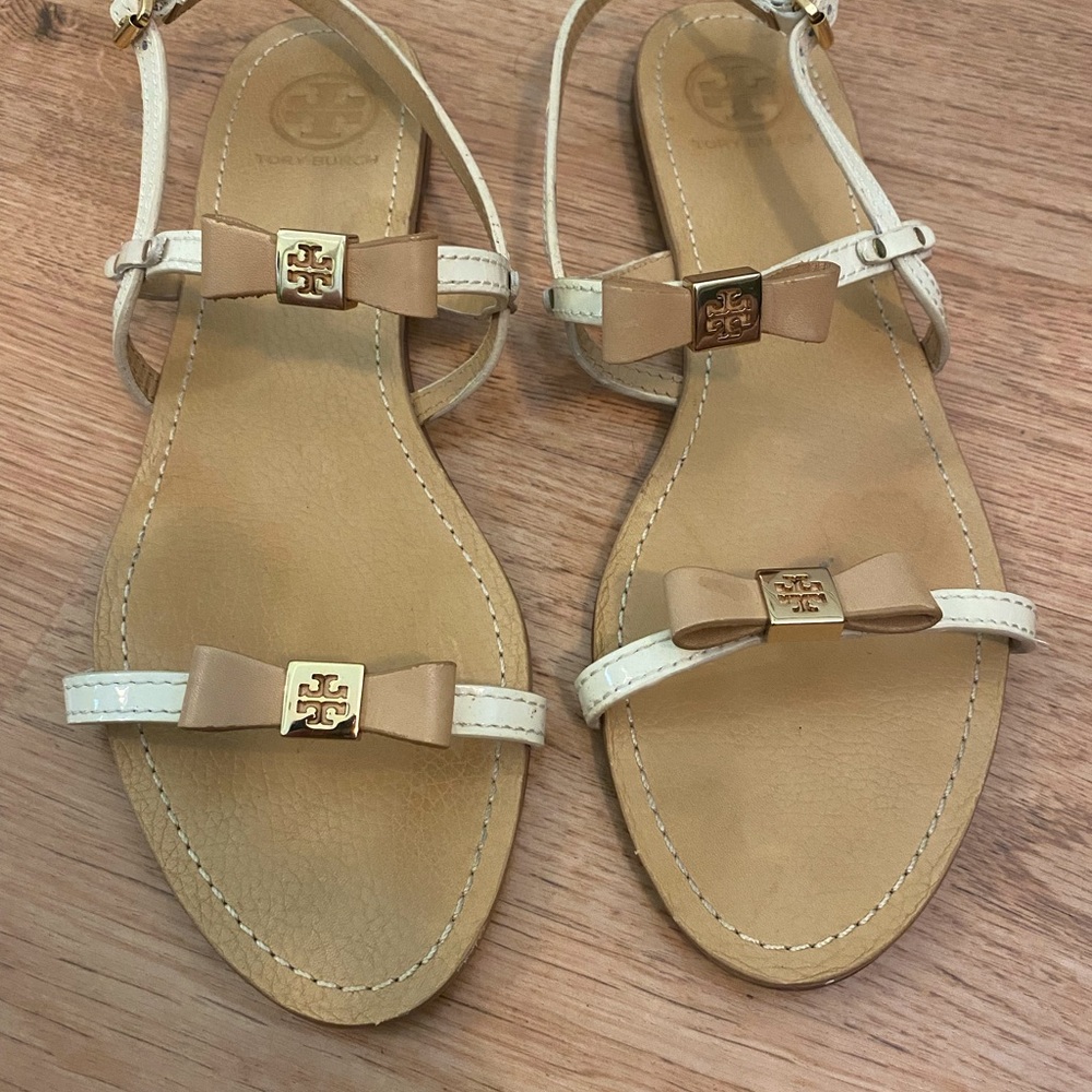 Tory Burch Sandals Size 10 Bow Detail